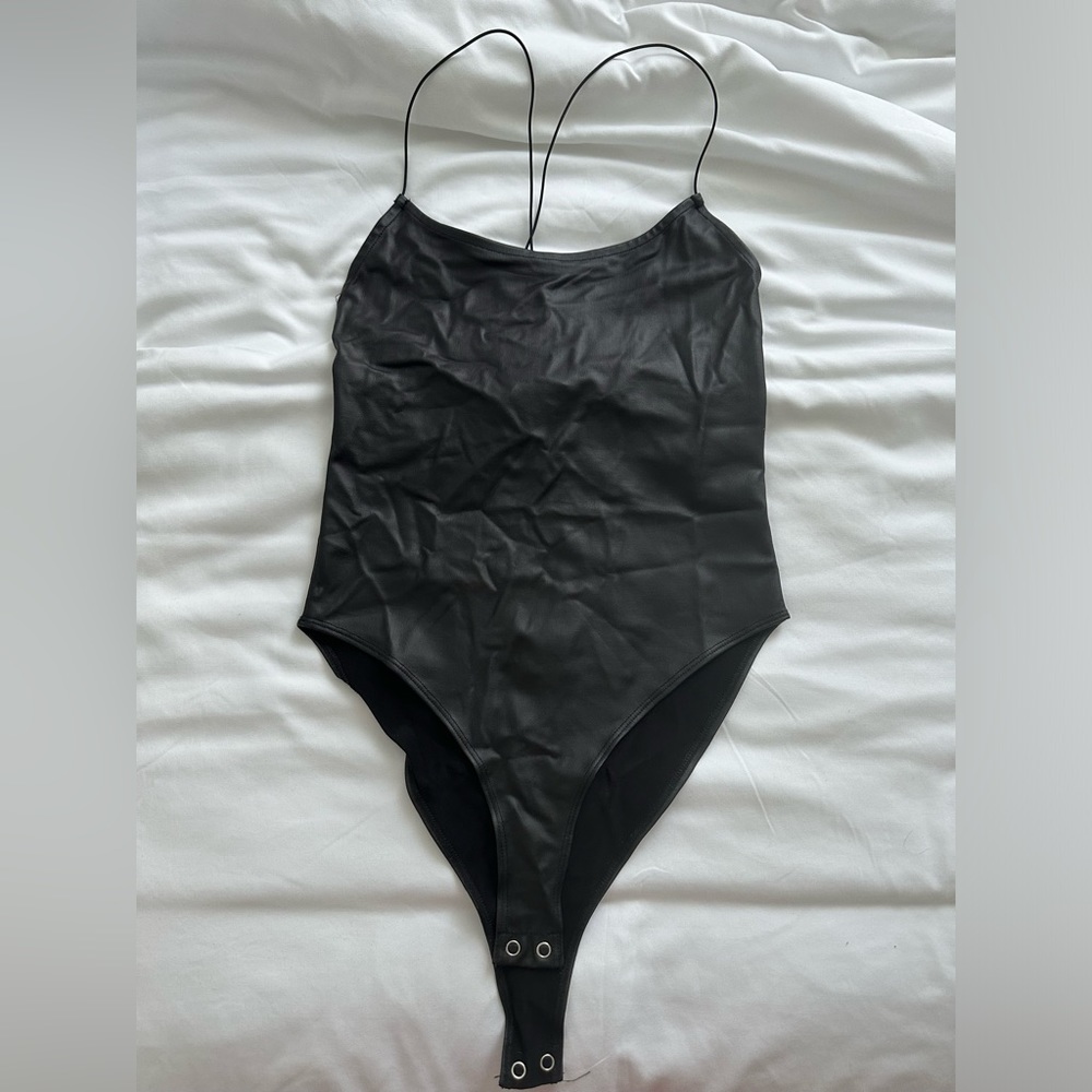 Forever 21 Faux Leather Bodysuit